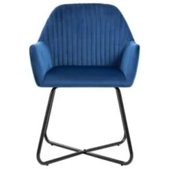 VidaXL Eetkamerstoelen 2 St Fluweel Blauw -LeenBakker Winkel 1346631730 0103