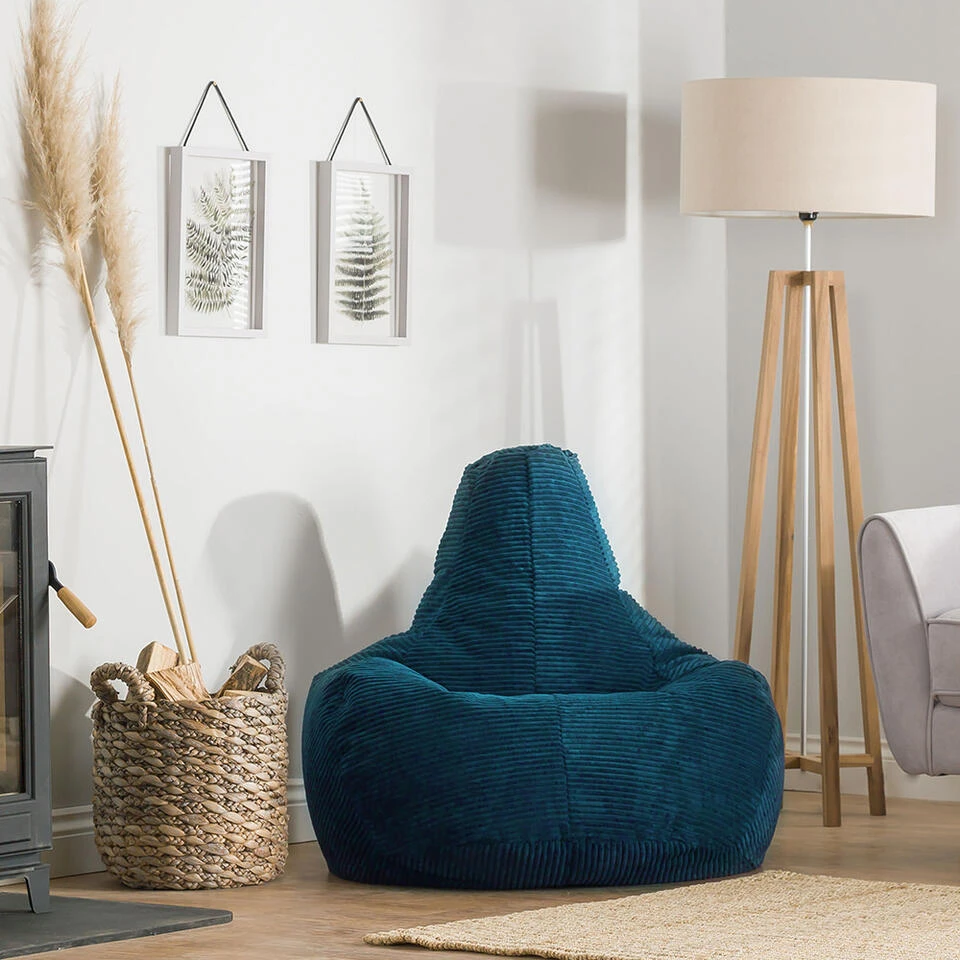 Icon Zitzak Dalton - Corduroy Zitzak Volwassenen - Blauwgroen 4 Icon Zitzak Dalton - Corduroy Zitzak Volwassenen - Blauwgroen - Afbeelding 2