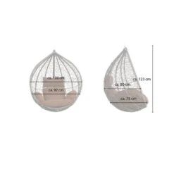 Merkloos HOME DELUXE Hangstoel CIELO Bruin Mand + Kussen -LeenBakker Winkel 13c18c2ef2a3462289308ebbf722fc4b