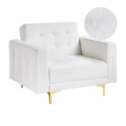 ABERDEEN - Fauteuil - Wit - Bouclé -LeenBakker Winkel 141d68f6da2e4d8f85883b1e2b2f479e