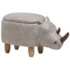 Beliani Dierenhocker RHINO - Grijs Kunstleer -LeenBakker Winkel 1430307665