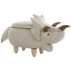 Beliani Hocker TRICERATOPS - Grijs Polyester -LeenBakker Winkel 1476873512