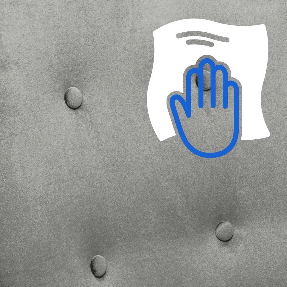 CLP Schommelstoel Sanka Fluweel - Grijs 8 CLP Schommelstoel Sanka Fluweel - Grijs - Afbeelding 6