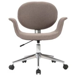 VidaXL Eetkamerstoelen Draaibaar 2 St Stof Taupe -LeenBakker Winkel 1491320228 0102
