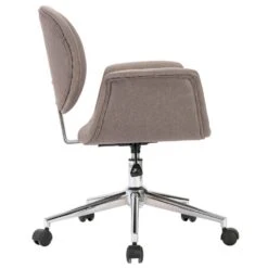 VidaXL Eetkamerstoelen Draaibaar 2 St Stof Taupe -LeenBakker Winkel 1491320228 0103