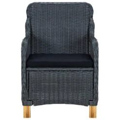 VidaXL Tuinstoelen 2 St Met Kussens Poly Rattan Donkergrijs -LeenBakker Winkel 14d661b47b2840ac964d3220da028e93