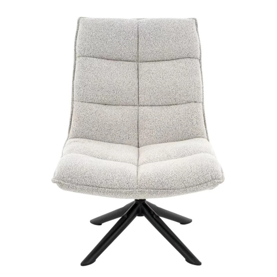 Fauteuil Lucas - Bouclé Beige 4 Fauteuil Lucas - Bouclé Beige - Afbeelding 2