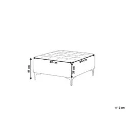 Beliani Ottomaan ABERDEEN - Zwart Fluweel 8 Beliani Ottomaan ABERDEEN - Zwart Fluweel -LeenBakker Winkel 150fbf50878d4051a12a9de3c38ba43a