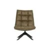 WOOOD Jouke Draaifauteuil - Kunstleer - Groen - 97x70x85 -LeenBakker Winkel 1567498069