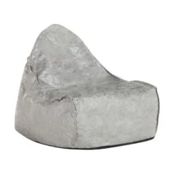 Beliani Zitzak DROP - Grijs Synthetisch Materiaal