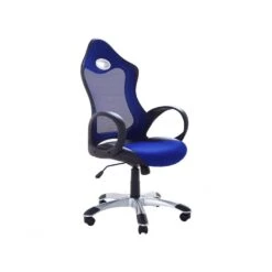 Beliani Bureaustoel ICHAIR - Blauw Polyester