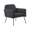Beliani Fauteuil NARKEN - Grijs Fluweel -LeenBakker Winkel 1632930661