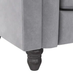 Felix - 3-zits Slaapbank In Lichtgrijs Fluweel -LeenBakker Winkel 16ddf1e16a384f4db5beb93fc839eadf