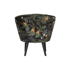 WOOOD Bo Fauteuil - Velvet - Bloem Print - 71x69x76 -LeenBakker Winkel 1752708387 0102