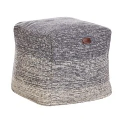 HIRRI - Poef - Lichtgrijs - Katoen