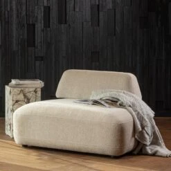 WOOOD Sterck Fauteuil - Polyester - Zand - 118x102x41 -LeenBakker Winkel 1763f71e3f9b488ca99f1737646c55fc