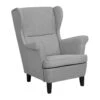 Beliani Oorfauteuil ABSON - Grijs Polyester -LeenBakker Winkel 1781107716