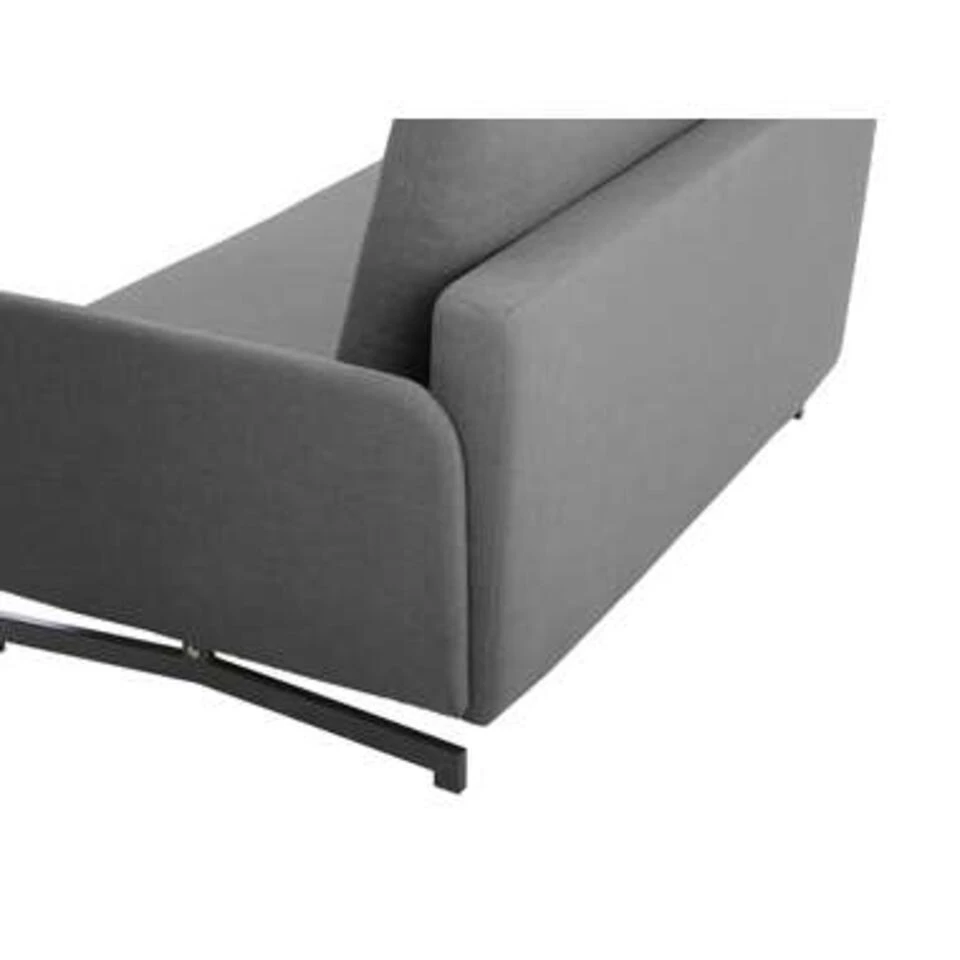 Beliani Tweezitsbank - BELFAST Grijs Polyester 5 Beliani Tweezitsbank - BELFAST Grijs Polyester - Afbeelding 3