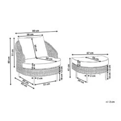 ARCILLE - Tuinstoel - Natuurlijk - PE Rotan -LeenBakker Winkel 17bdd44d11804d4b93444db85527ef13