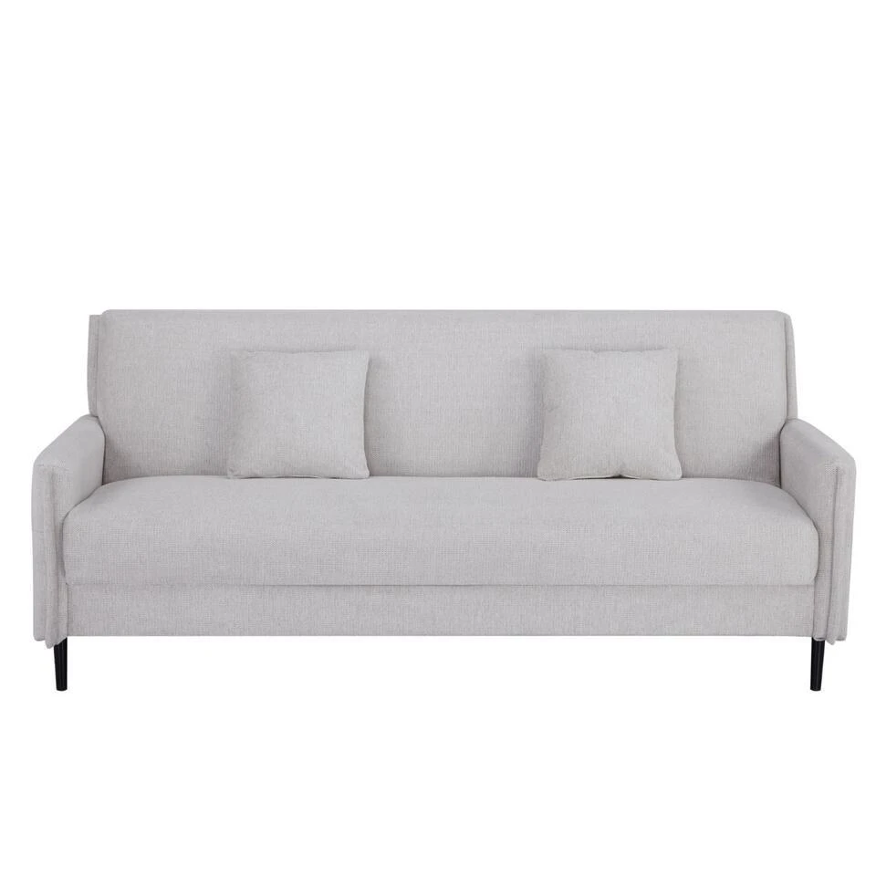 Slaapbank 3-Zits - Stof Beige - Zithoogte 47cm - 200x85x87cm - Torvi 10 Slaapbank 3-Zits - Stof Beige - Zithoogte 47cm - 200x85x87cm - Torvi - Afbeelding 8