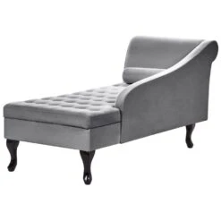 PESSAC - Chaise Longue - Lichtgrijs - Linkerzijde - Fluweel -LeenBakker Winkel 1895f86b63384adeb6ab0538b12420b9