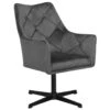 Beliani Fauteuil VAKSALA - Grijs Fluweel 2 Beliani Fauteuil VAKSALA - Grijs Fluweel -LeenBakker Winkel 1900473997