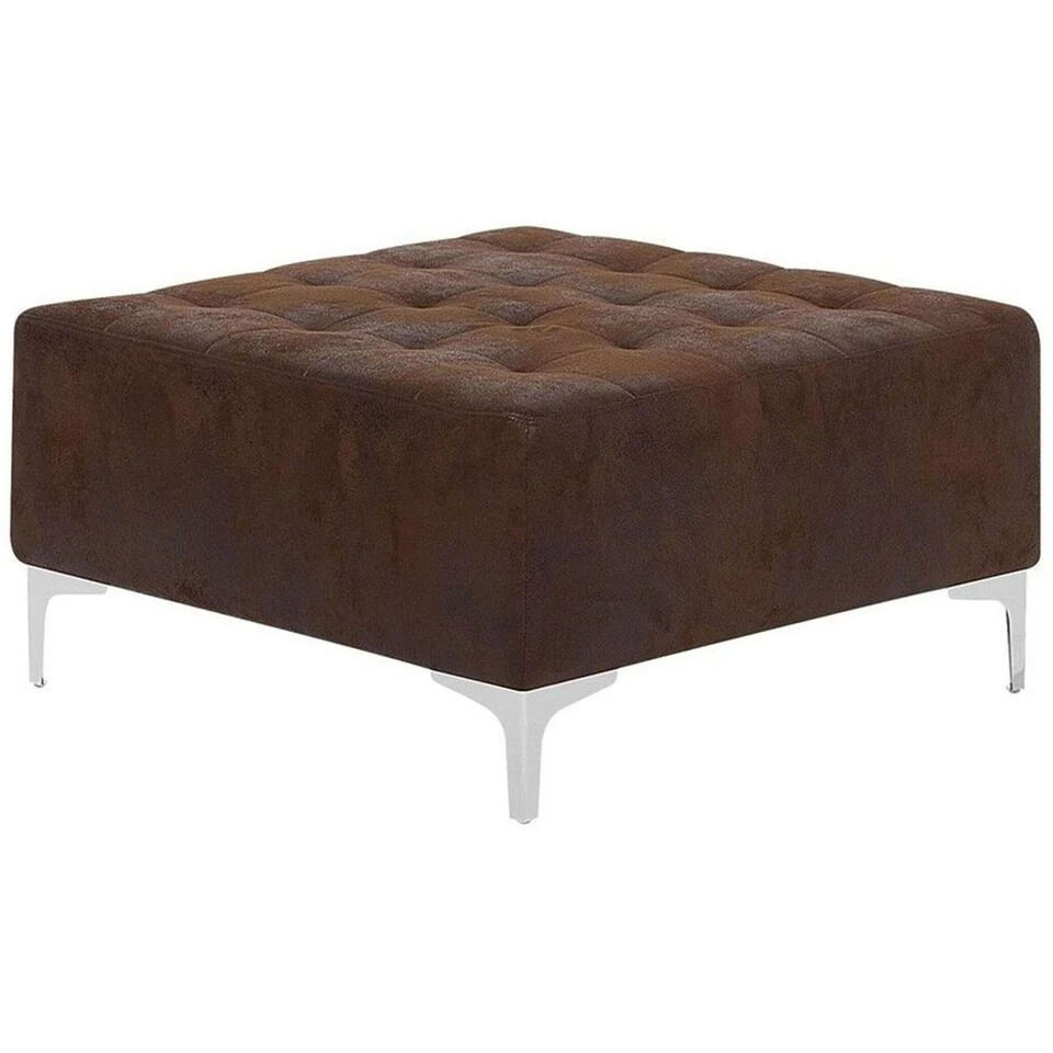 Beliani Ottomaan ABERDEEN - Bruin Kunstleer 3 Beliani Ottomaan ABERDEEN - Bruin Kunstleer