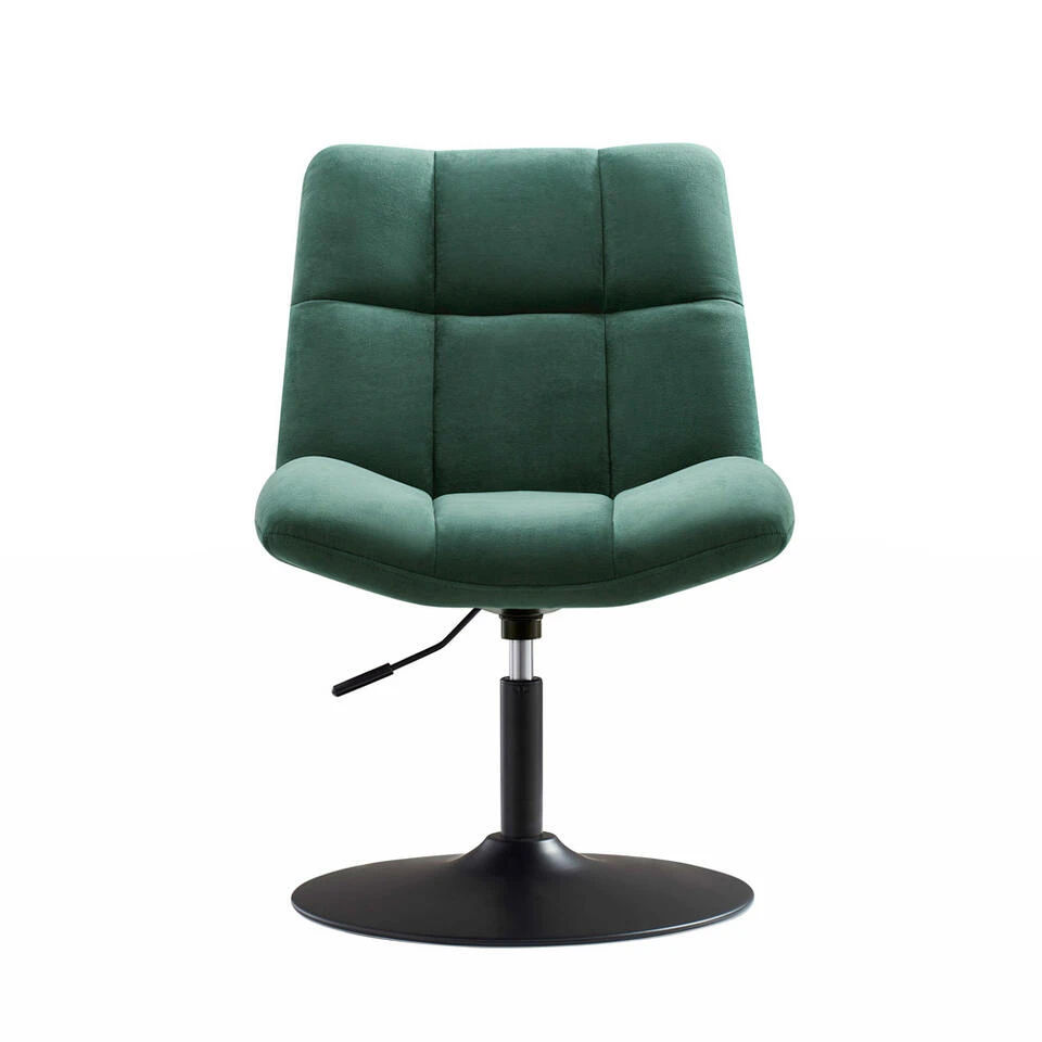 Design Fauteuil Lille - Velvet Groen 4 Design Fauteuil Lille - Velvet Groen - Afbeelding 2