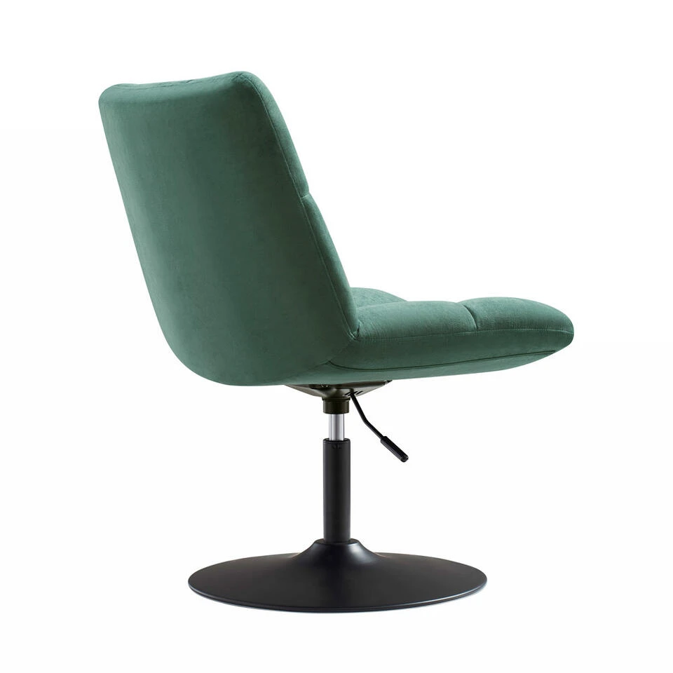 Design Fauteuil Lille - Velvet Groen 6 Design Fauteuil Lille - Velvet Groen - Afbeelding 4