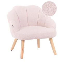 MILAND - Kinderfauteuil - Pastelroze - Bouclé -LeenBakker Winkel 19b3e8049d0e485e85853c3091a852c9