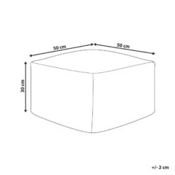 ZAHRI - Buitenpoef - Bruin - 50 X 50 X 30 Cm - Synthetisch -LeenBakker Winkel 19e055b2ffba433283a3aef4ef7010d8