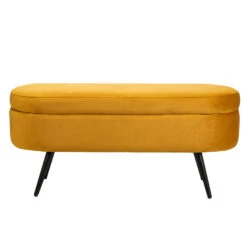 Bank Van Metaal En Geel Mosterdfluweel -LeenBakker Winkel 1a0ce1badf864a998d571b778258791b