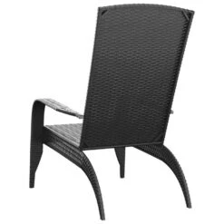 VidaXL - Tuinstoel Adirondack - Zwart - Poly Rattan -LeenBakker Winkel 1a2ed05db80f41baa386d00a4268118c