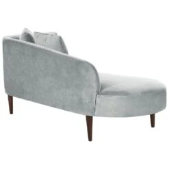 CHAUMONT - Chaise Longue - Lichtgrijs - Rechterzijde - Fluweel -LeenBakker Winkel 1a4f24b82d1f4d6488dbf7617d0ae959