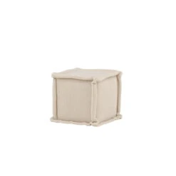 Fjôrd Poef Wit Bouclé - 40x40x38cm - Scandinavisch - Poef Castine -LeenBakker Winkel 1ae50a8b49d14748b6146cc18dd4b60f