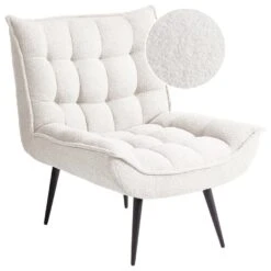 ALVESTA - Fauteuil - Wit - Bouclé 14 ALVESTA - Fauteuil - Wit - Bouclé -LeenBakker Winkel 1b55c4fc3da544b28420b8e35517c758