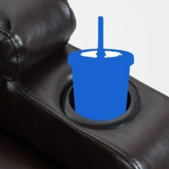 CLP Fauteuil Galena Zwart Frame - Kunstleer - Bruin -LeenBakker Winkel 1b7589a62c7847c984277967e08b2ca8