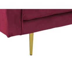 MIRAMAS - Chaise Longue - Rood - Linkerzijde - Fluweel -LeenBakker Winkel 1b78d2a4d9ad43238f247d1daaa6602b