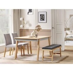 Beliani Hocker PHOLA - Lichte Houtkleur Polyester 7 Beliani Hocker PHOLA - Lichte Houtkleur Polyester -LeenBakker Winkel 1c5d3ad1bf6b4c18a5d1b2083410cfa9