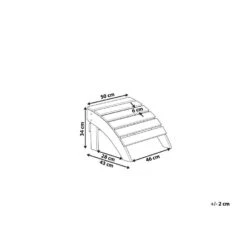 Beliani Voetenbankje ADIRONDACK - Grijs Kunsthout -LeenBakker Winkel 1cb65d89849d4e14a3c2ea8858ffd361