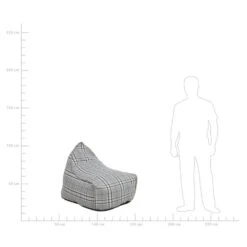 Beliani Zitzak DROP LINEN - Grijs Polyester -LeenBakker Winkel 1cc39a1d56ab47b4aafde781067fa4dd