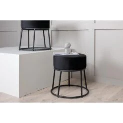 Svea - Nox Poef - Velvet - Zwart -LeenBakker Winkel 1d10d41e58af48b3af228cdc404594d9