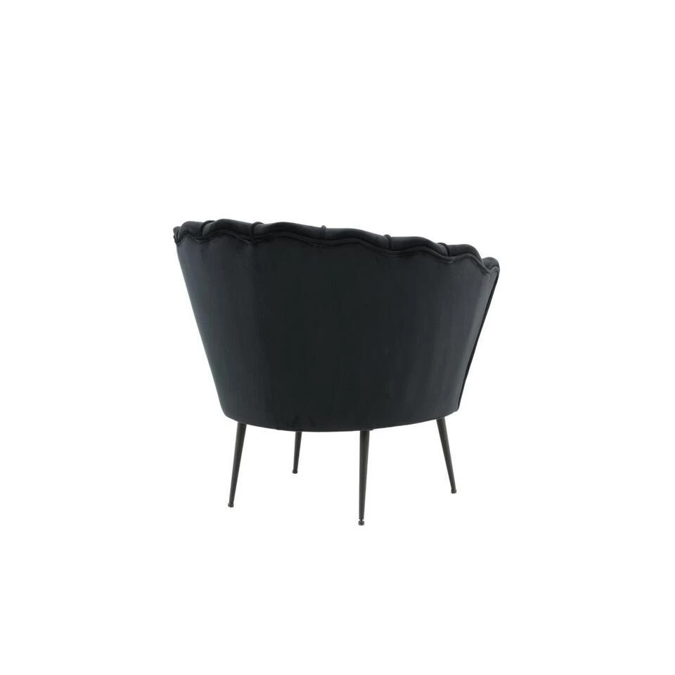 Svea - Rano Fauteuil - Velvet - Zwart 8 Svea - Rano Fauteuil - Velvet - Zwart - Afbeelding 6