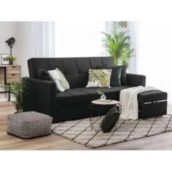 Beliani Slaapbank - GLOMMA Zwart Polyester 8 Beliani Slaapbank - GLOMMA Zwart Polyester -LeenBakker Winkel 1dc3936a59d549919df60e0b6be6916c