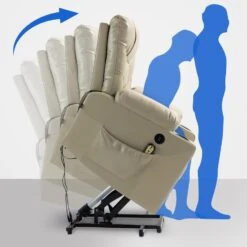 CLP Fauteuil Andover Zwart Frame - Kunstleer - Creme -LeenBakker Winkel 1e31c35510db45248840d5c0dec066a5