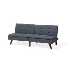 Beliani Driezitsbank - RONNE Grijs Polyester -LeenBakker Winkel 1e6c286a0ade404b831e613bc728c1a3