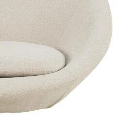 Fauteuil Beige Stof Draaibaar - Zithoogte 47cm - Eva -LeenBakker Winkel 1e857af521544a8cb8019b88fec73228