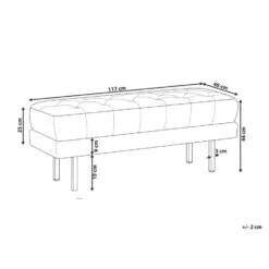 ROSEVILLE - Bankje - Geel - Fluweel -LeenBakker Winkel 1eb7769155754a3785156a6611bd73c1 2