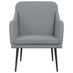 VidaXL Fauteuil 63x76x80 Cm Stof Lichtgrijs -LeenBakker Winkel 1f829cc9098343dcbcf31bb895e86134
