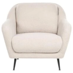 EIBY - Fauteuil - Beige - Bouclé 18 EIBY - Fauteuil - Beige - Bouclé -LeenBakker Winkel 1fe9de60192d425d8f7de4794e5a1cef
